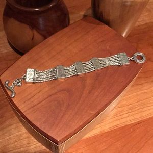 Brighton multi-strand silver toggle bracelet